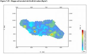 Mappe radon di Emilia Romagna - Mappa regionale degli isovalori della concentrazione del radon